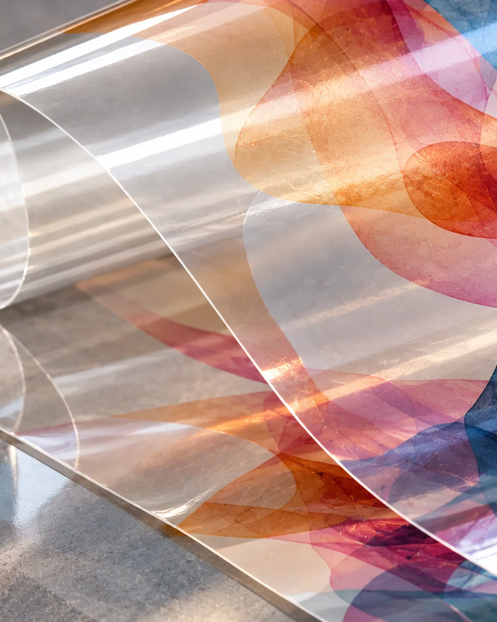 Waterproof vinyl sticker sheets with a reflective surface